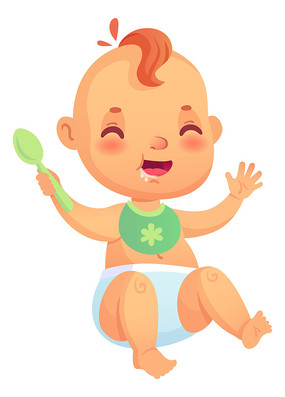 一歲半~兩歲，寶寶開始咿呀學(xué)說話了。