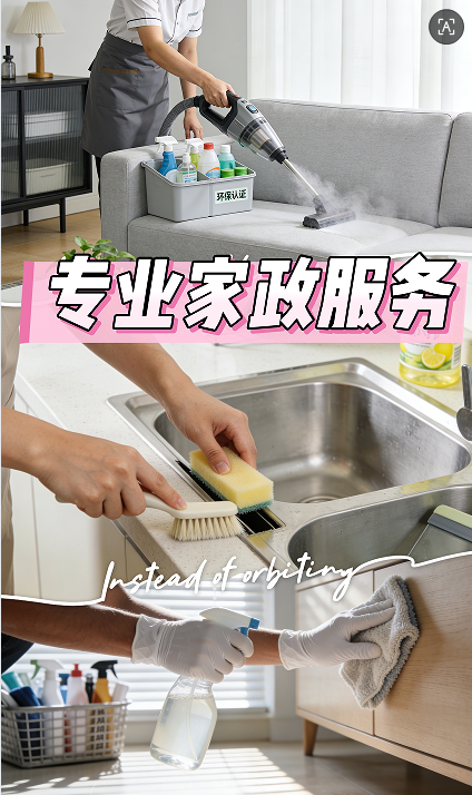 專(zhuān)業(yè)家政服務(wù)，煥新品質(zhì)生活，貼心守護(hù)每一份潔凈與舒適  