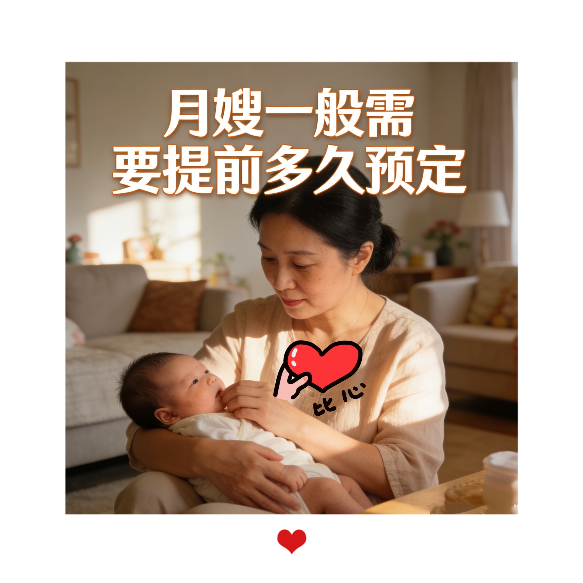 月嫂一般需要提前多久預(yù)定？