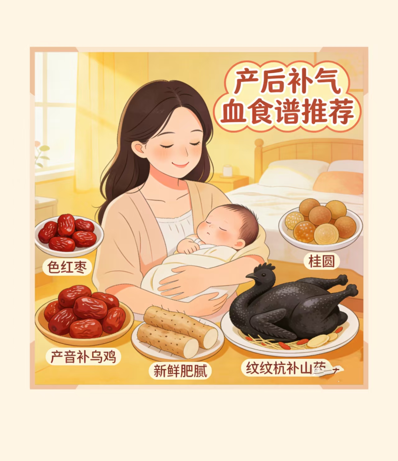 產后補氣血的食譜推薦