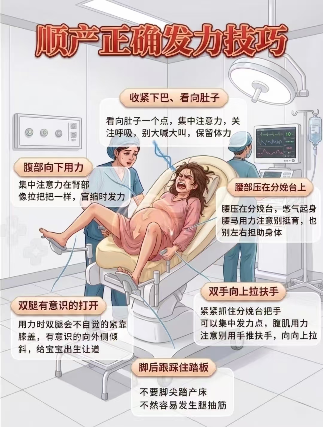 順產(chǎn)正確發(fā)力技巧